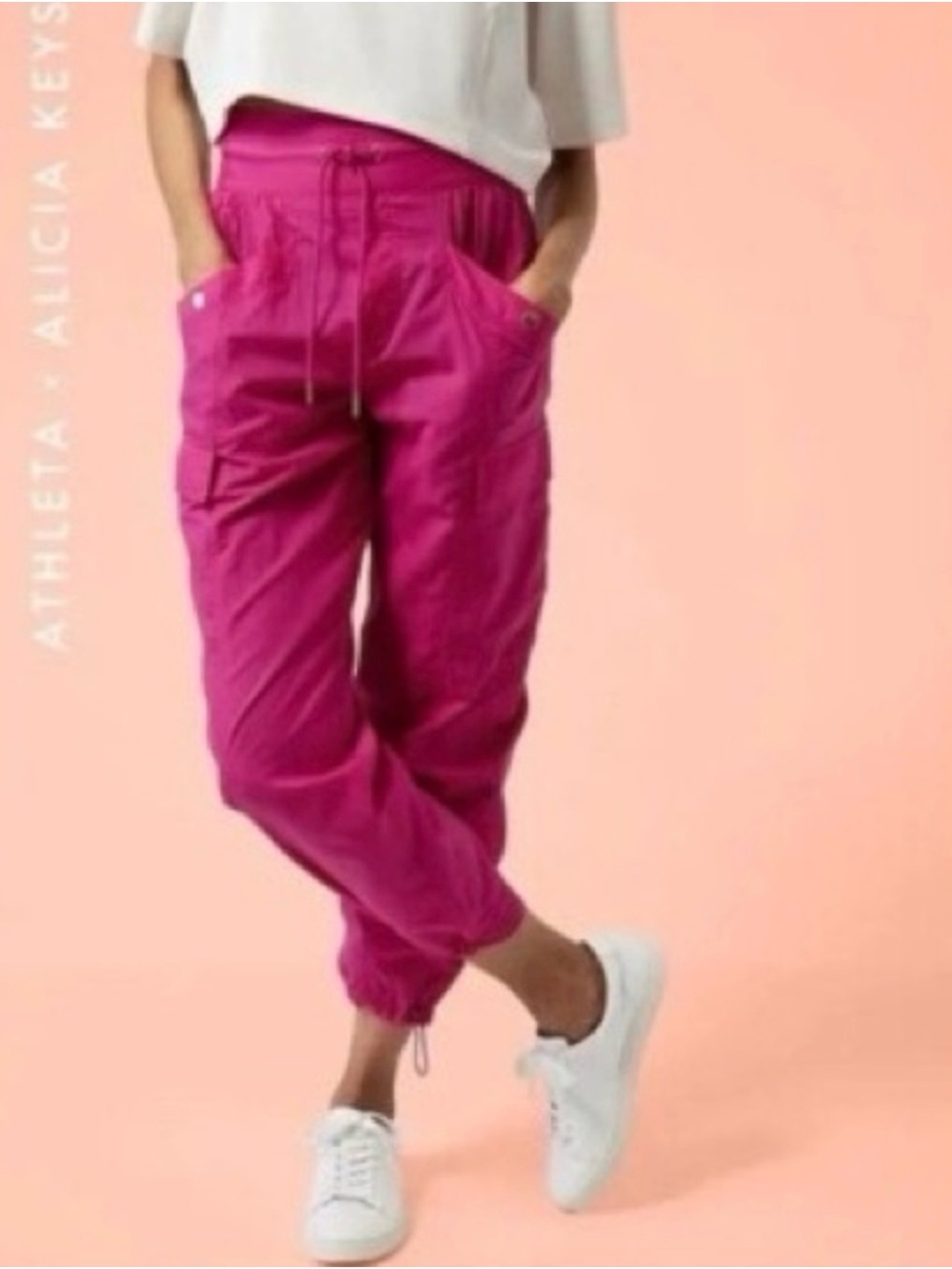 Athleta x Alicia Keys Hot Pink
Gorpcore Utility Cargo Pants size 4